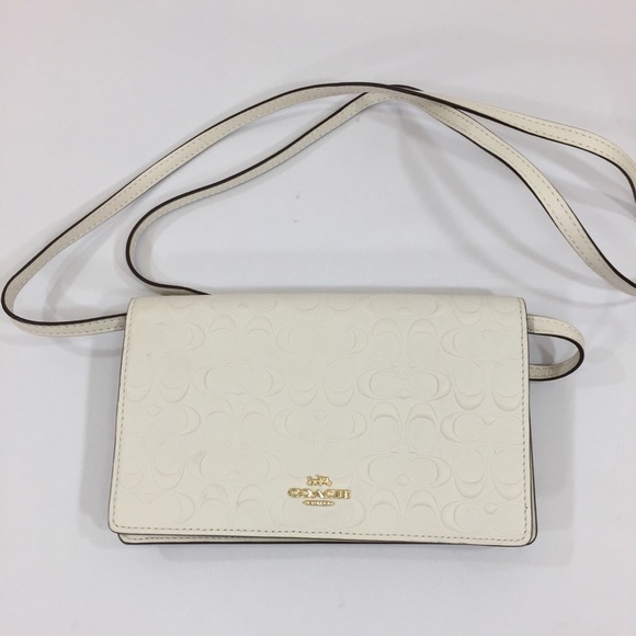 Coach Embossed Leather Crossbody
